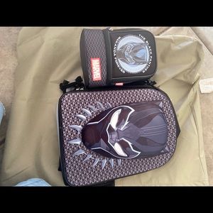 Black panther backpack and lunch bag